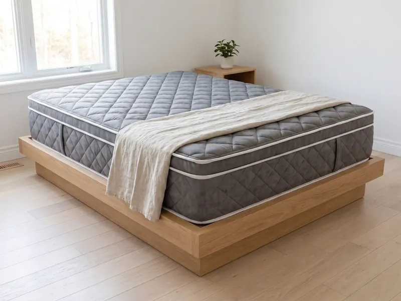 Matelas Essentiel dans une chambre (mise en situation)